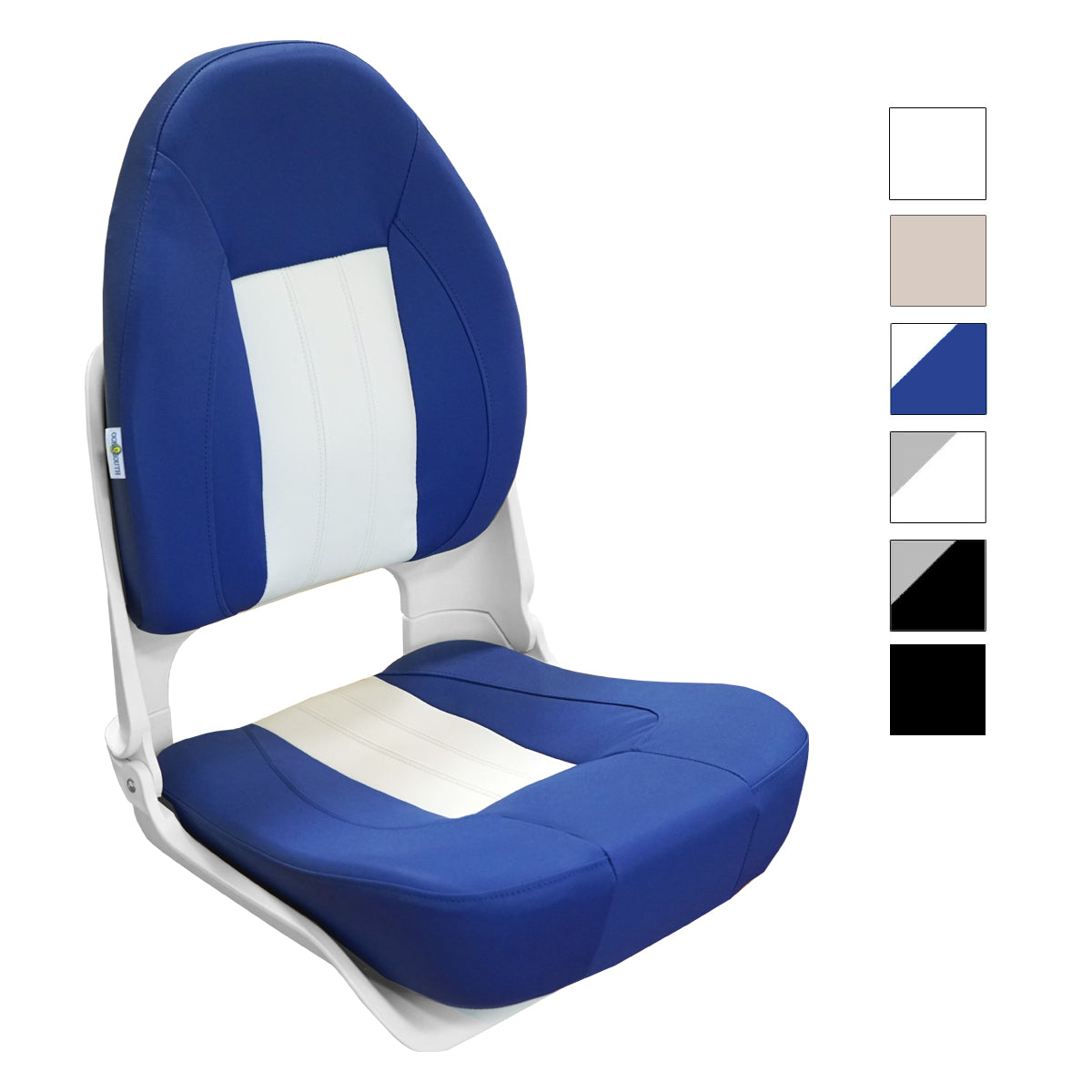 Skipper Deluxe High Back Folding Boat Seat