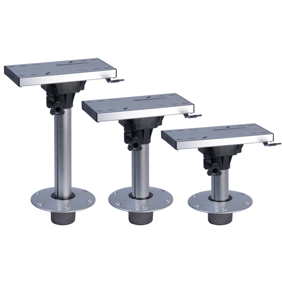 Fixed Socket Pedestal with Slider - Flat Base