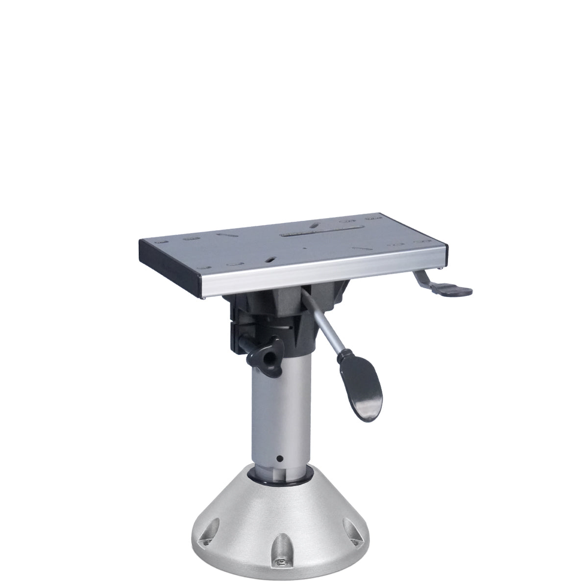 Waverider Removable Socket Seat Pedestal with Slider – Dome Base with Swivel Top