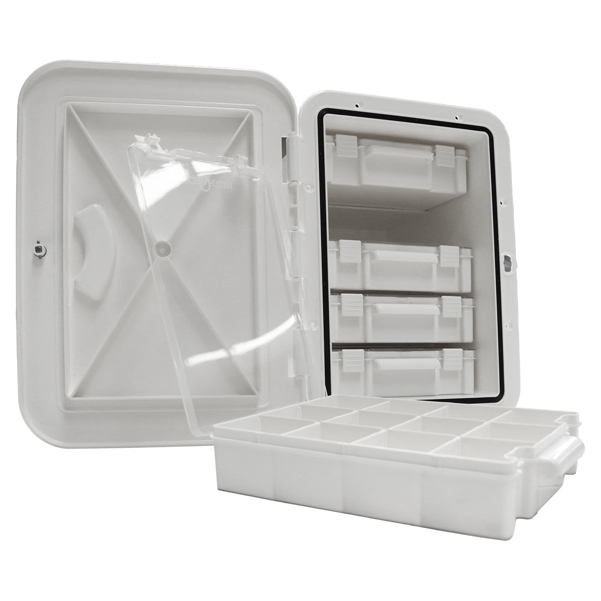 Hatch Tackle Tray Storage Box (with 5 Tackle Boxes)