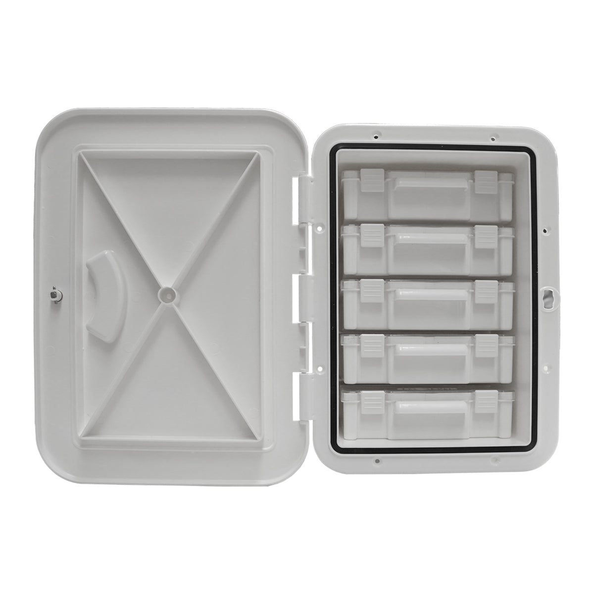 Hatch Tackle Tray Storage Box (with 5 Tackle Boxes)