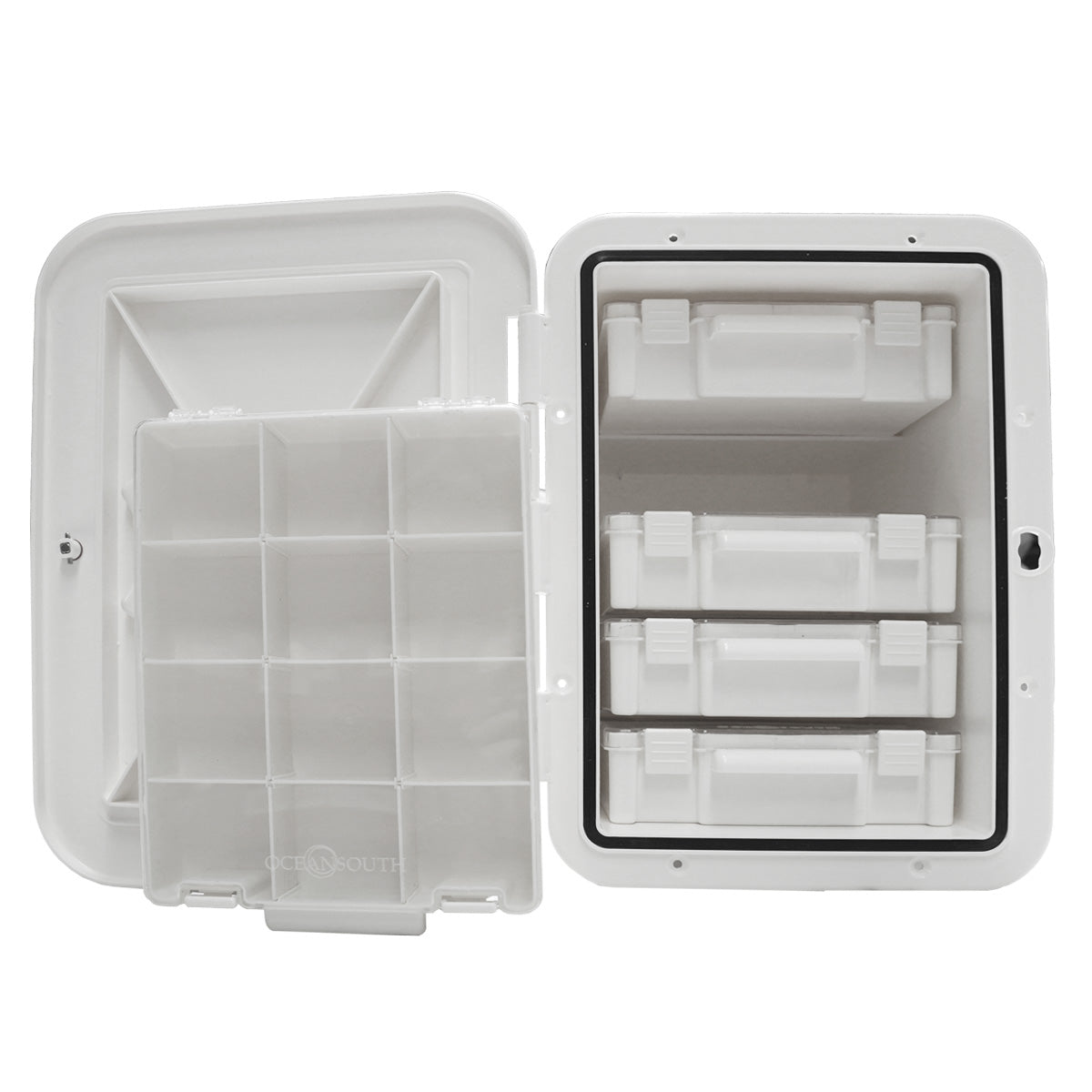 Hatch Tackle Tray Storage Box (with 5 Tackle Boxes)