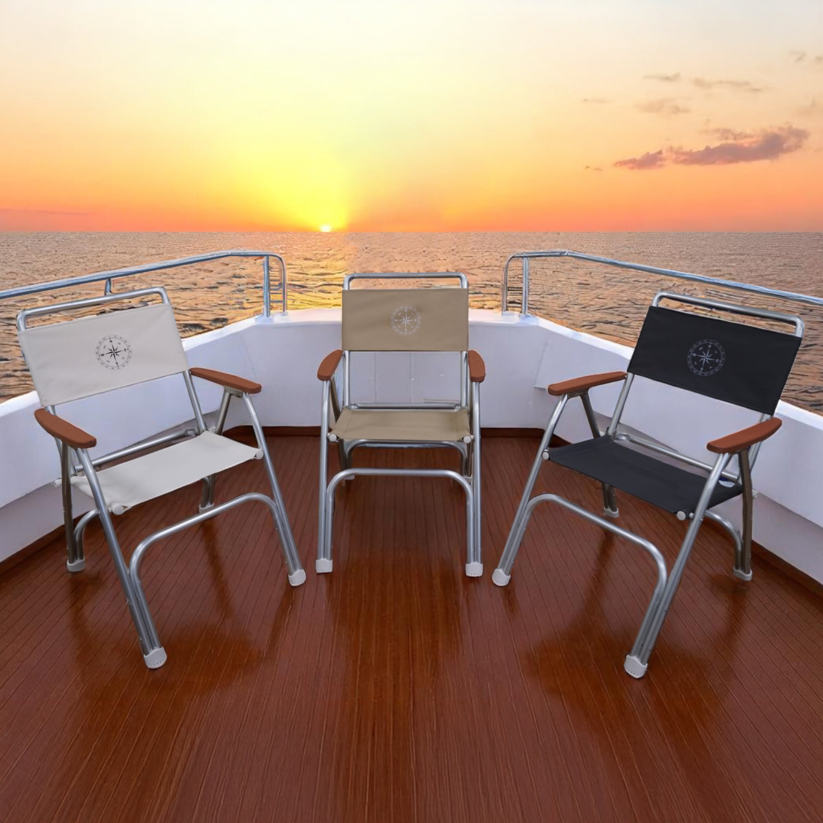 Chaise longue en aluminium