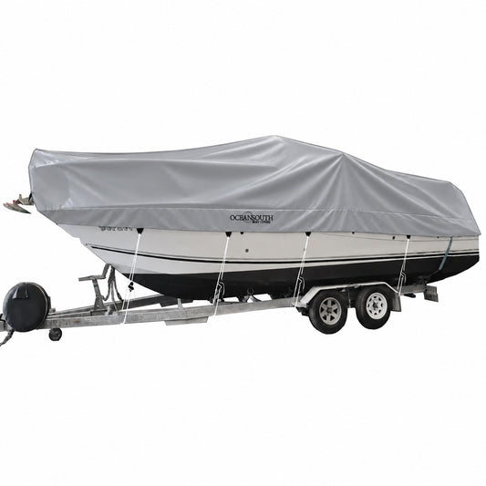 Afdekhoes voor dagcruiser-runabout (PVC) (met binnenboord- en buitenboordmotoren)