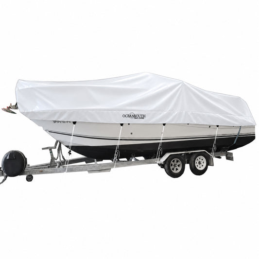 Afdekhoes voor dagcruiser-runabout (PVC) (met binnenboord- en buitenboordmotoren)