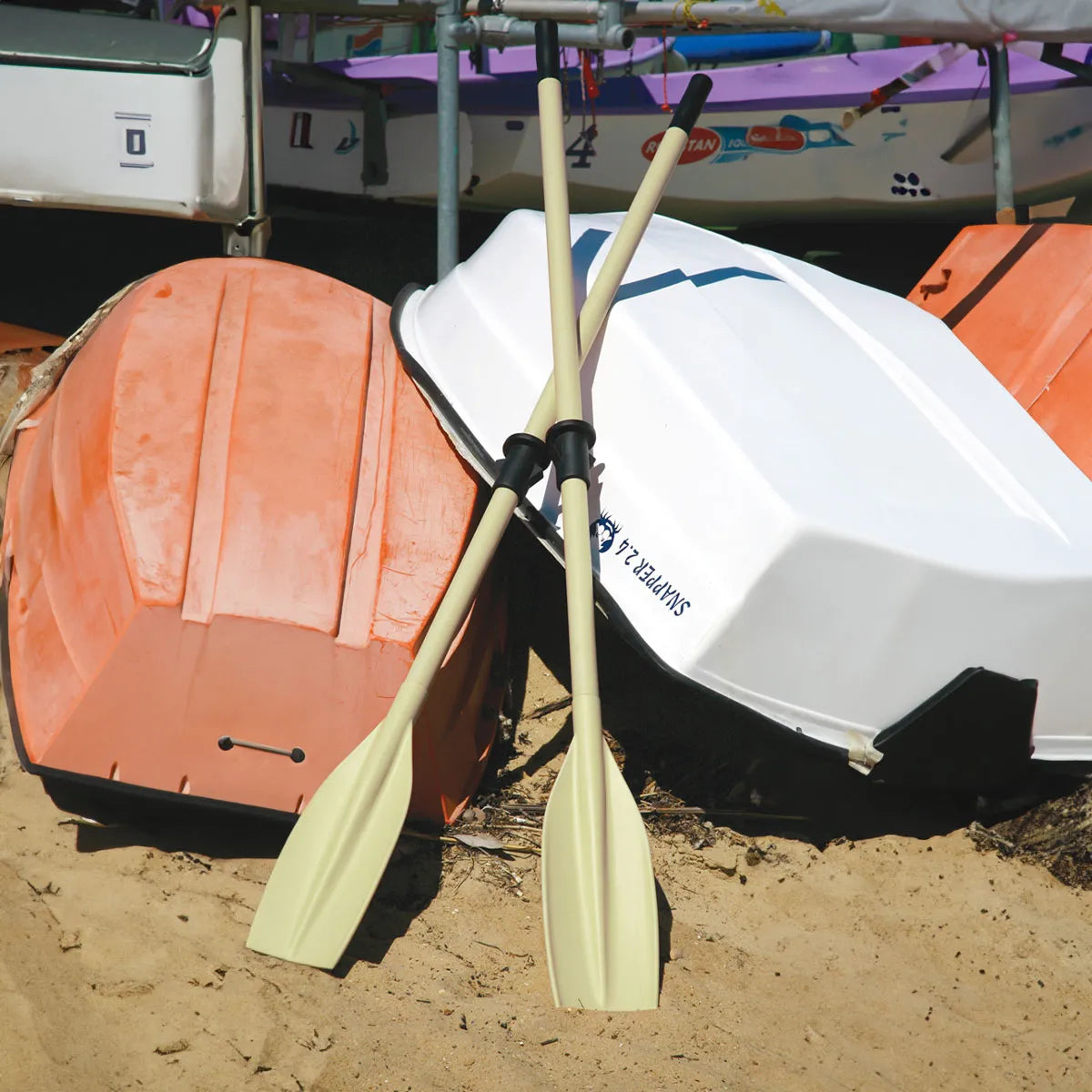 Rames robustes en aluminium à manche fendu