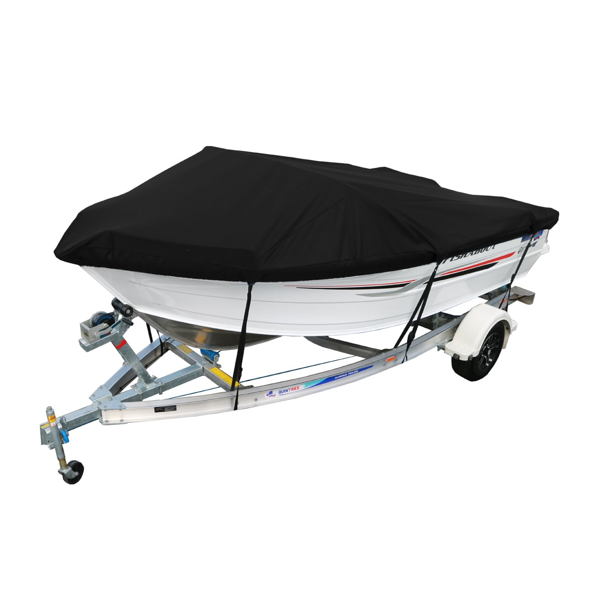Custom Boat Covers for Quintrex 610 FISHABOUT RUNABOUT BOAT