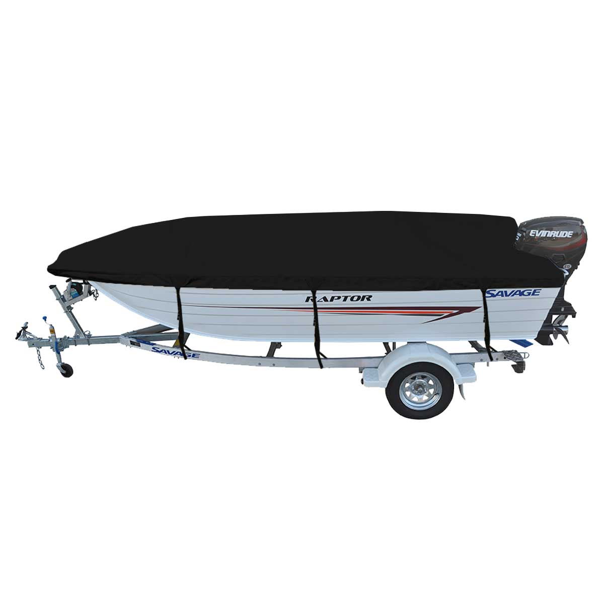 Custom Boat Covers for Savage 445 RAPTOR PRO OPEN BOAT