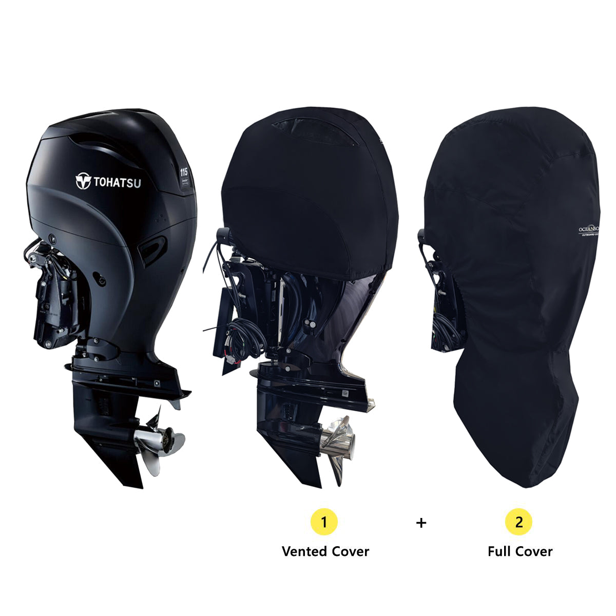 Cover Set (Vented and Full) for Tohatsu