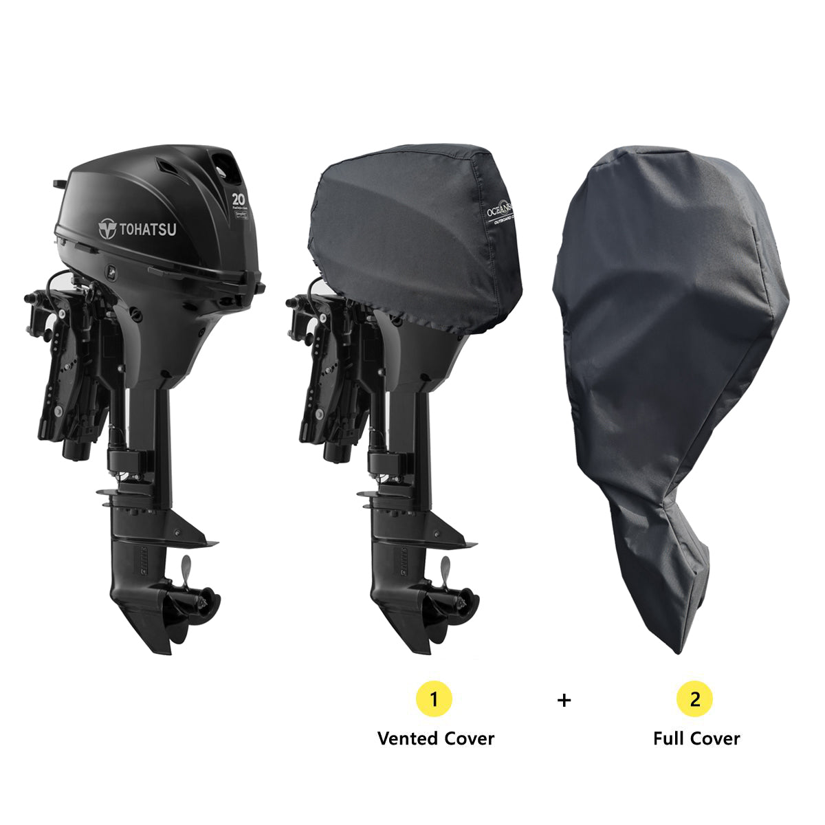 Cover Set (Vented and Full) for Tohatsu