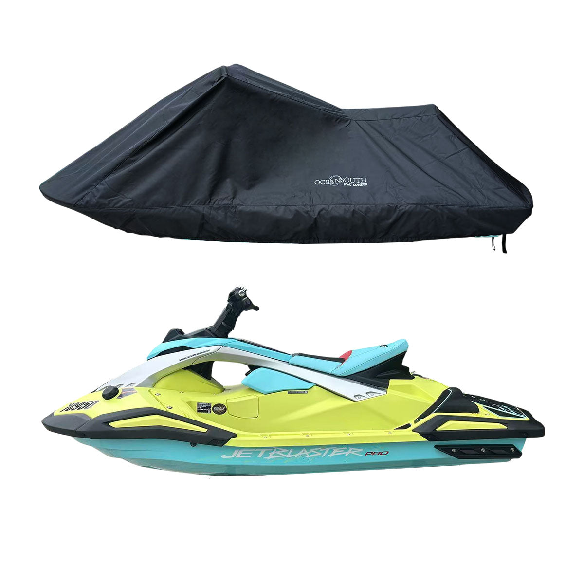 Housse De Jet Ski Oceansouth – Universelle, 100% Polyester 280 G/m², Imperméable Et Respirante, Pour Stockage Ou Remorque Jusqu’à 60 Km/h