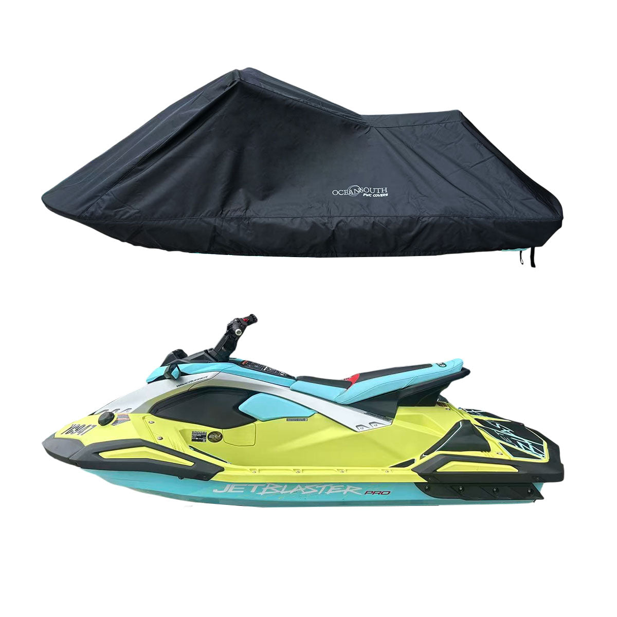 Funda Para Jet Ski Yamaha EX Deluxe/Sport 2017-2022 - Poliéster Marino, Resistente Al Agua Y UV - Incluye Correas Y Bolsa