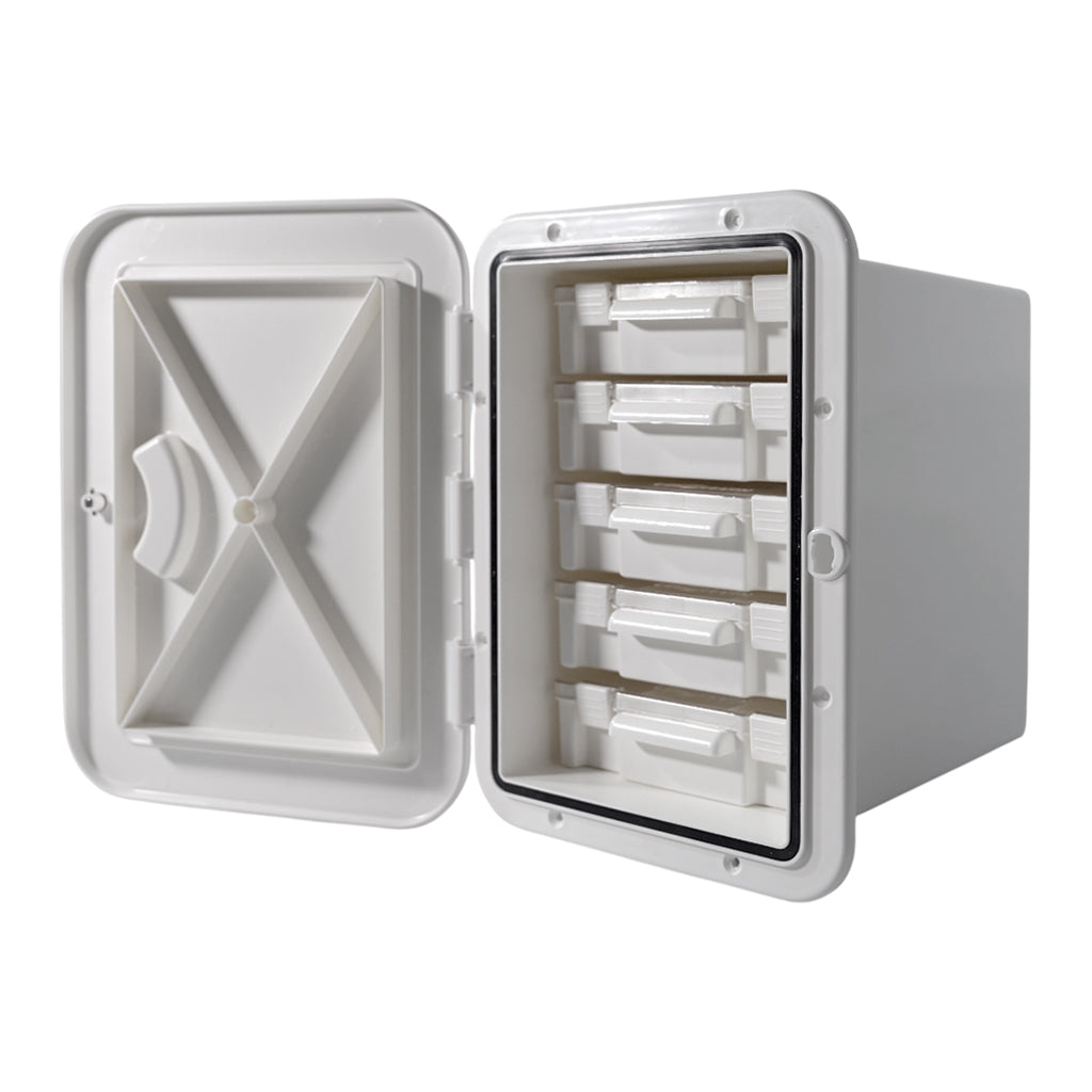 Caja de almacenamiento para aparejos Hatch (con 5 cajas para aparejos)