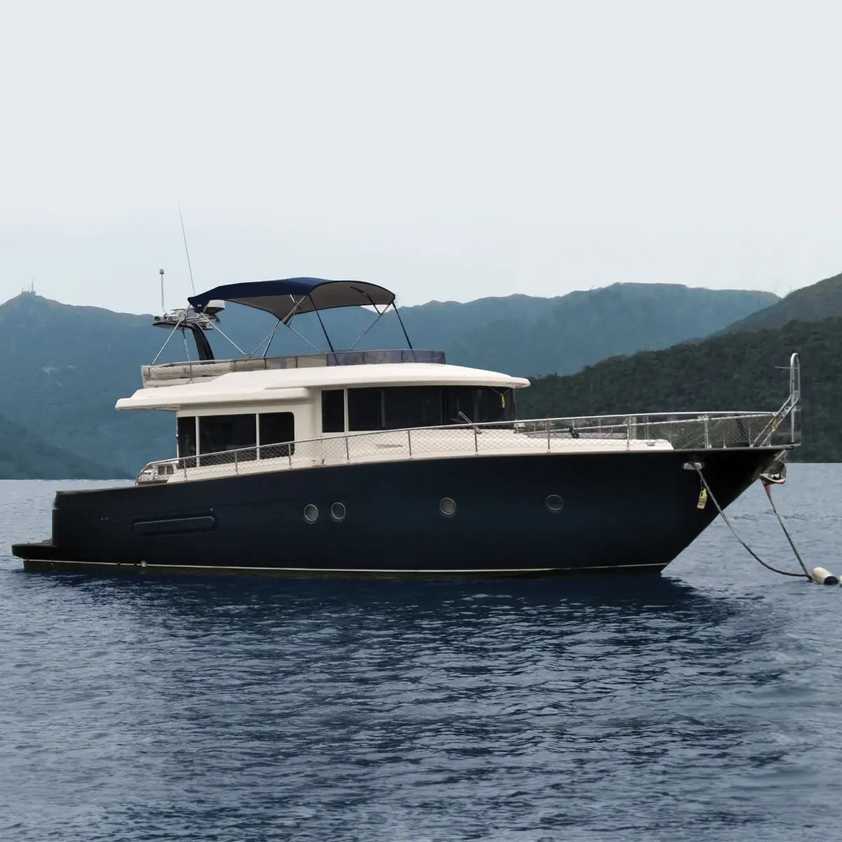 Large / Cruiser Boat Bimini Top - Stainless Steel