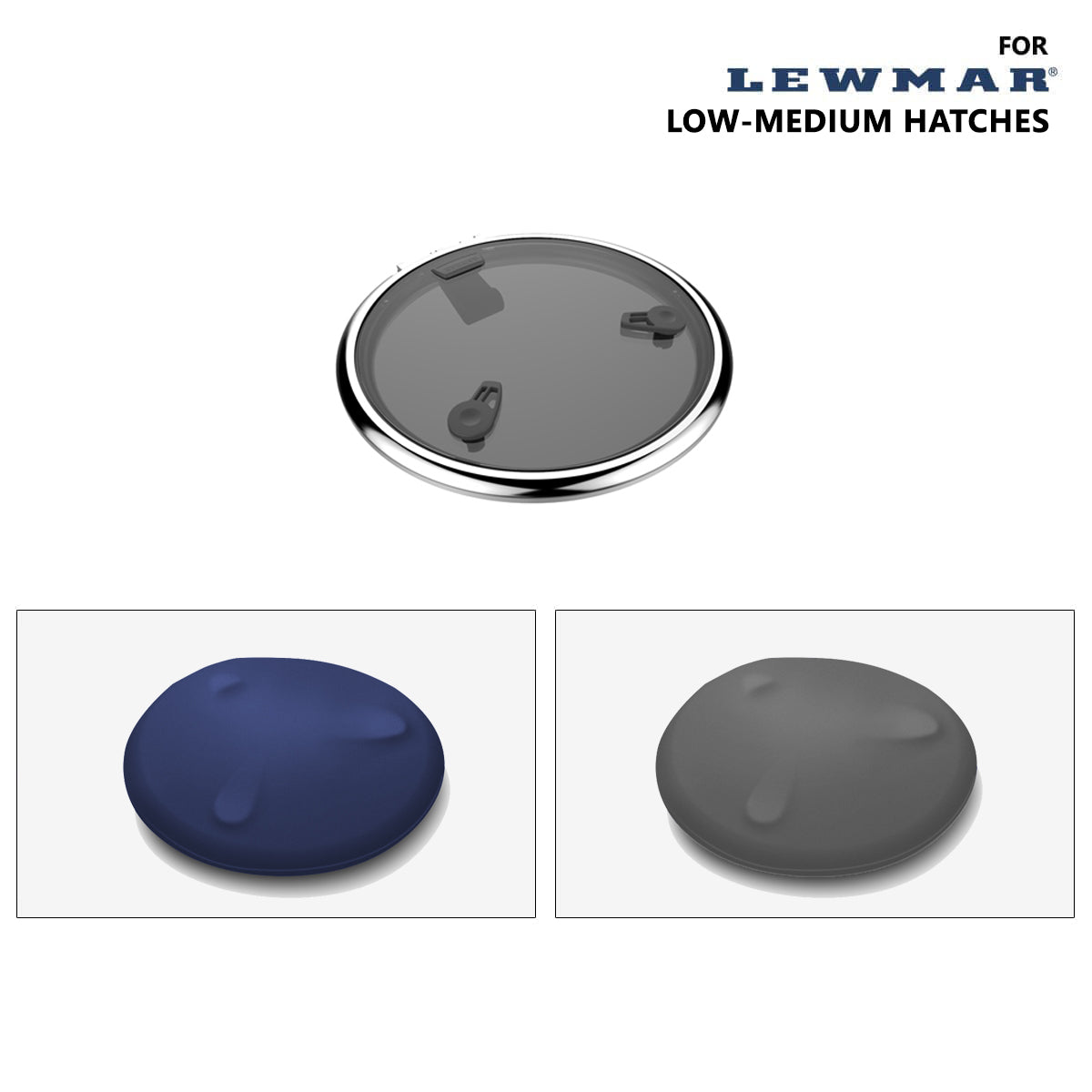 Custom Low-Medium Profile Hatch Covers (Round) for Lewmar
