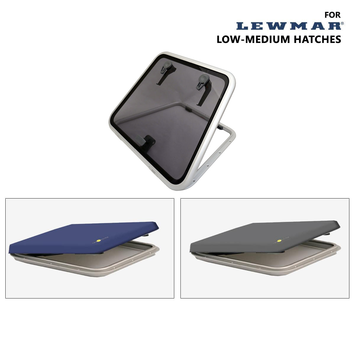 Custom Low-Medium Profile Hatch Covers (Trapezoid) for Lewmar