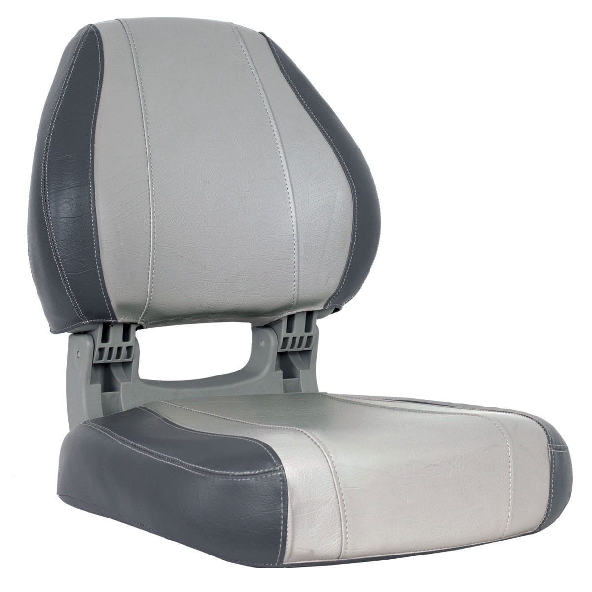 Deluxe Hi Back Folding Boat Seat Charcoal/Gray