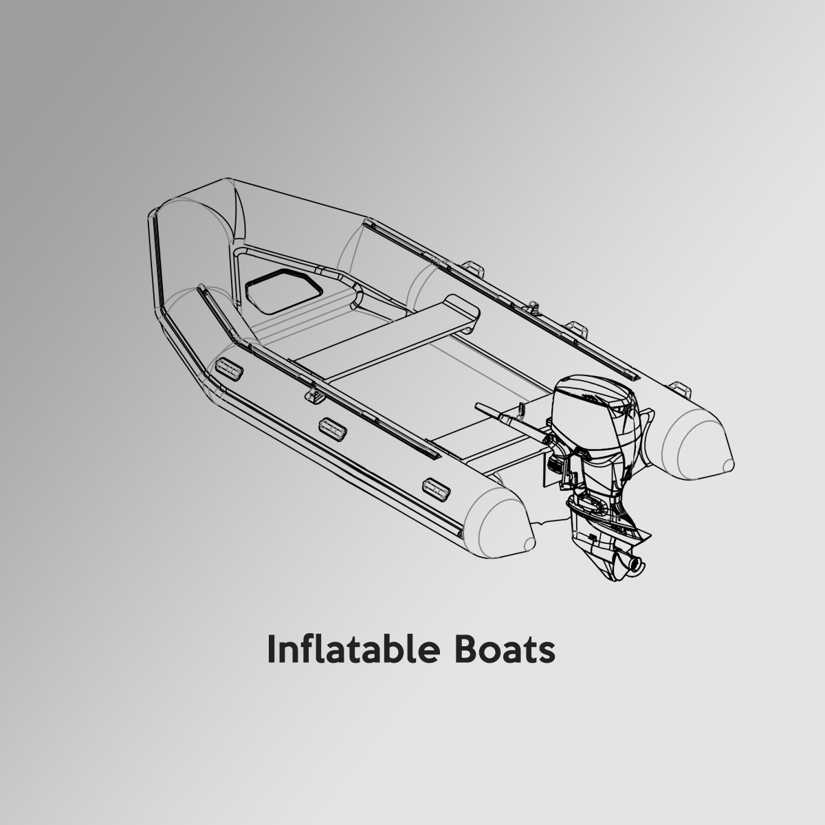 Inflatable Boat Drawing